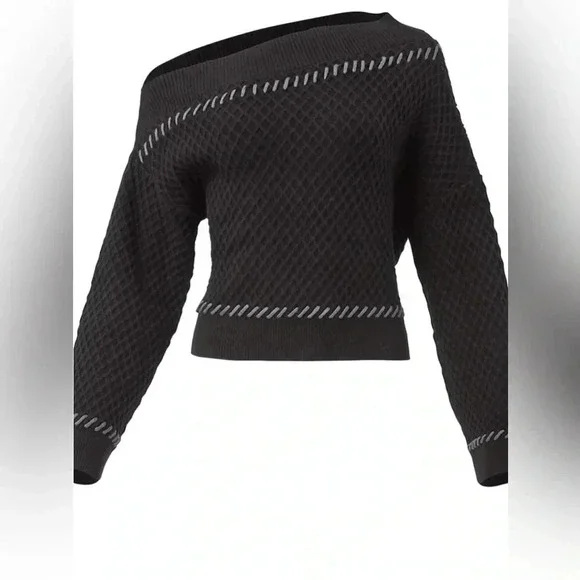 Contrast Stitch Sweater - Picture 3 of 14